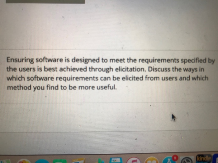  Ensuring software is designed to meet the requirements specified by the