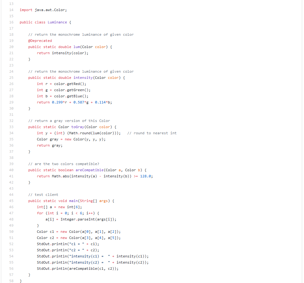 In java Write a program that takes the name of a grayscale