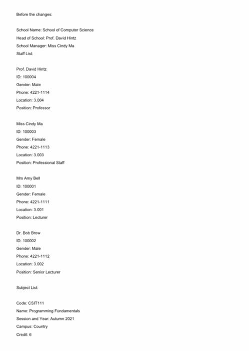 requirement and the result should be like the one in the output.