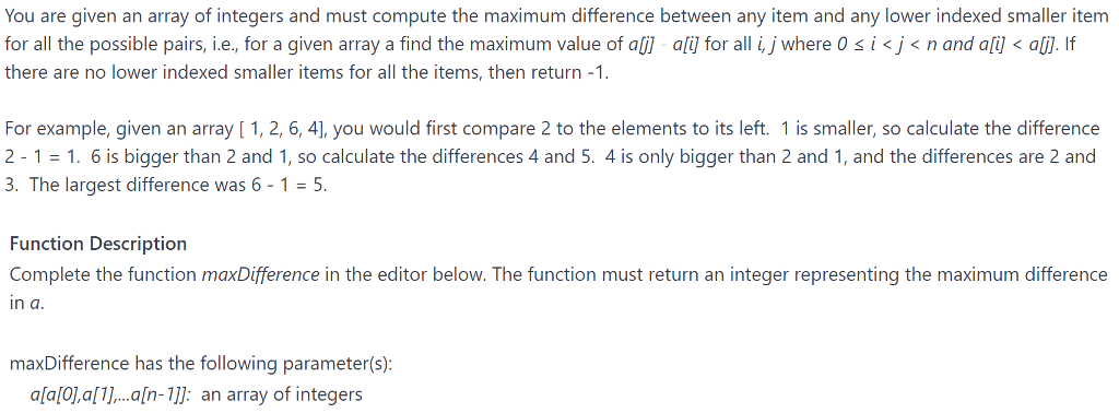 use java to solve You are given an array of integers and