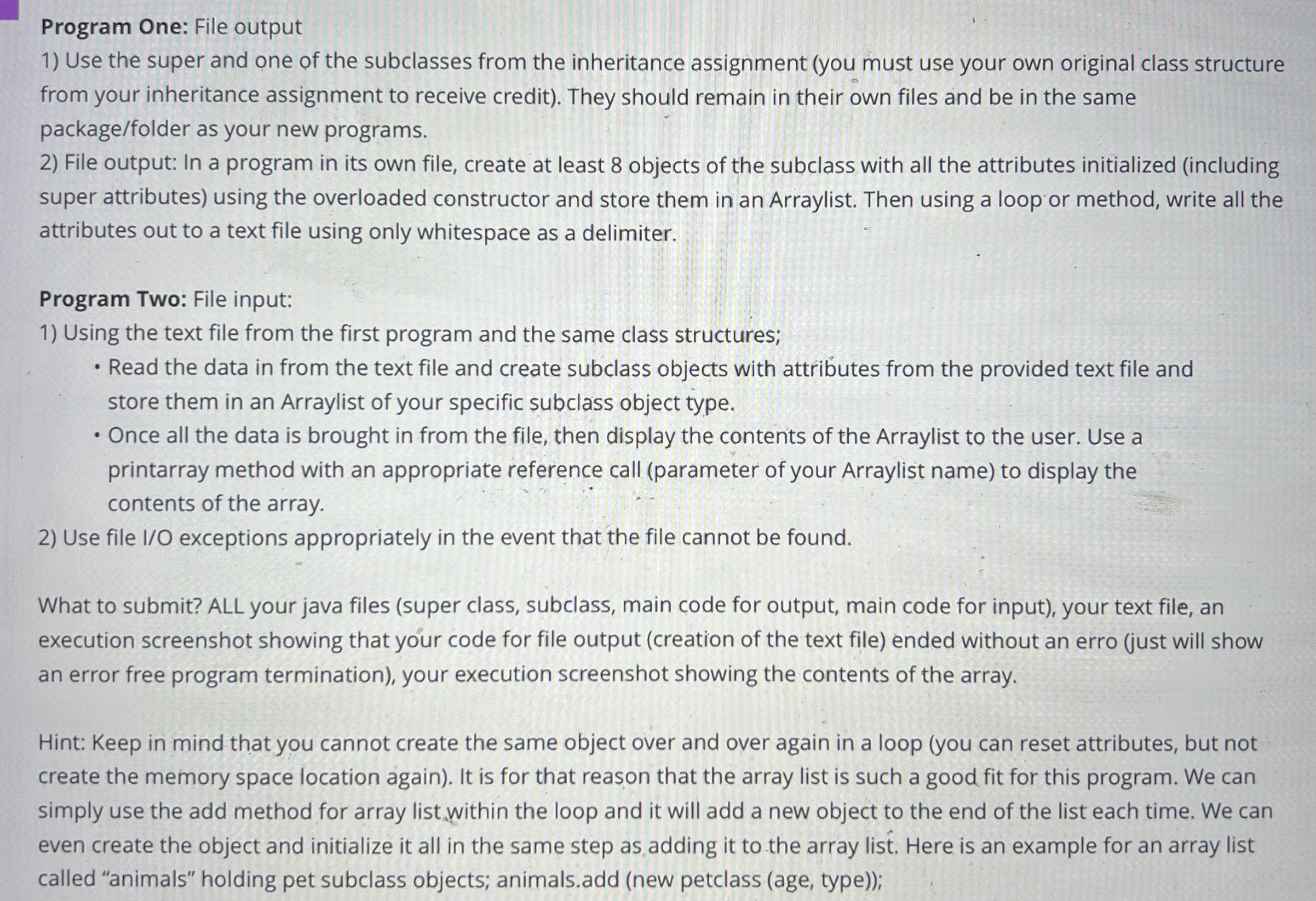  Topic from inheritance assignment: Grocery and inventory - this would be