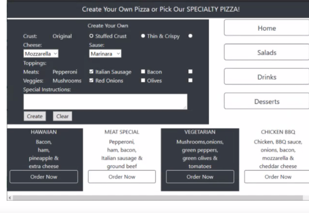 1. WebPage Name- Assignment.Html Row 1: BS4 container Text - Create Your