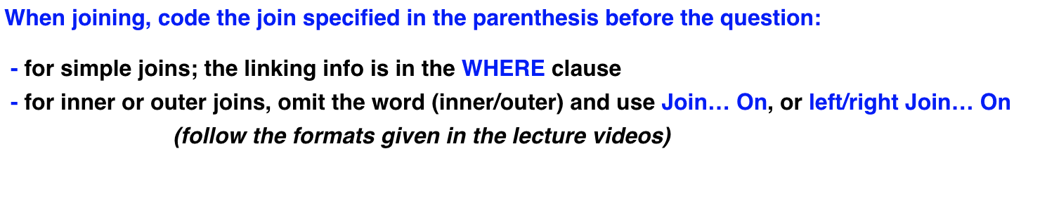 clause or in the FROM clause - depending on the requirements of