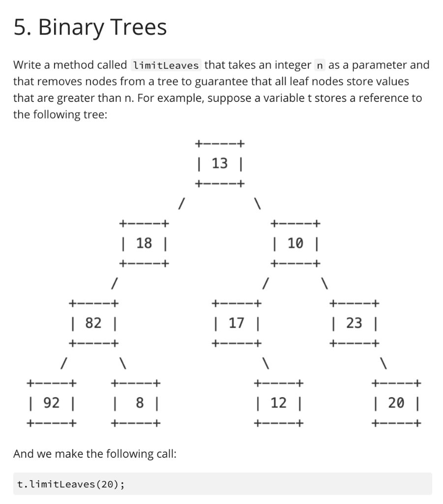  PROVIDED CODE: import java.util.*; import java.io.*; // This class represents a