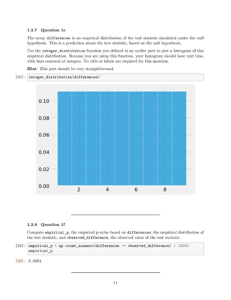 testing using the permutation test. In a particular medical study, a sample