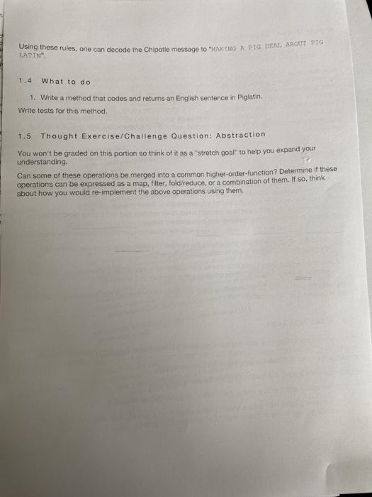 linked list for all the methods including the ones implemented before. thank
