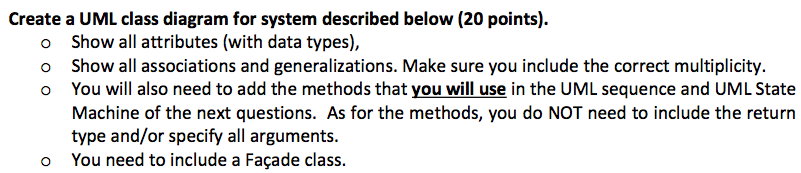 PLEASE USE THE NOTATION SPECIFIED HERE: Create a UML class diagram for