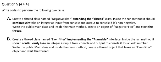 question 5 Course code : Object Oriented Programming I need this question