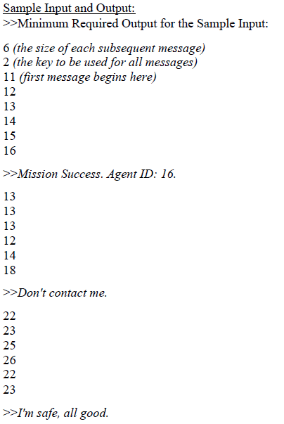 be in C and allow for both user input as well as