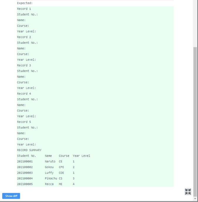 the summary of records. 8 9 10 11 12 13 14 15