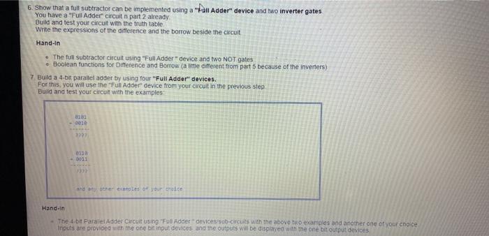 e Boolean functions for Sum and Carry 2. As mentioned in the
