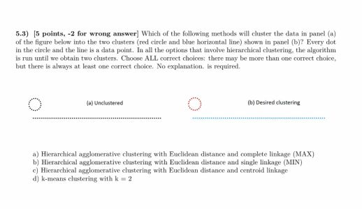  5.3) [5 points, -2 for wrong answer] Which of the following
