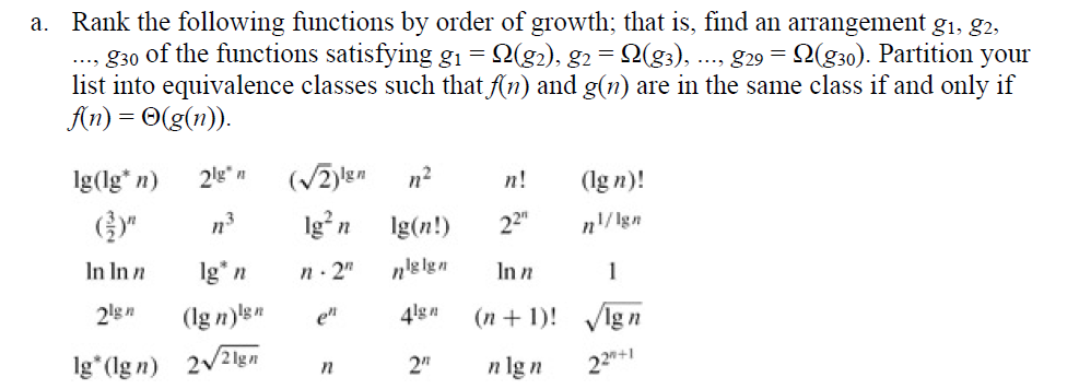 Select 10 formulas from the below problem to do the comparisons using