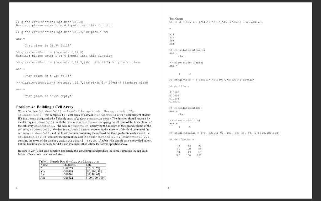  I can't seem to do the codes for this problem 4.