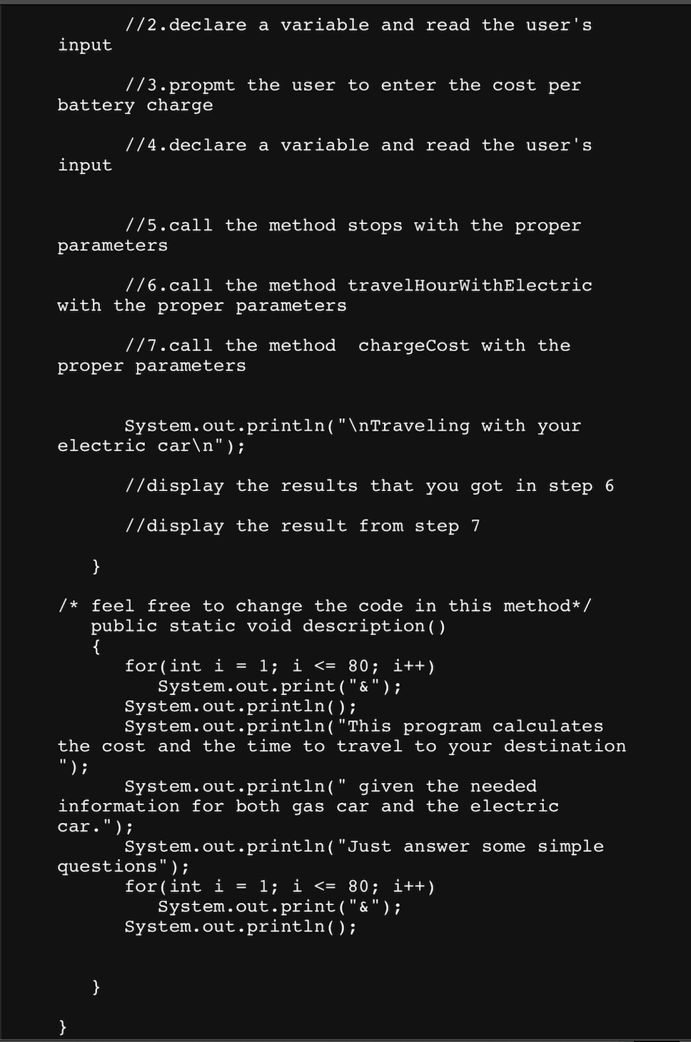 - Provide a self grade based on the given rubric as a