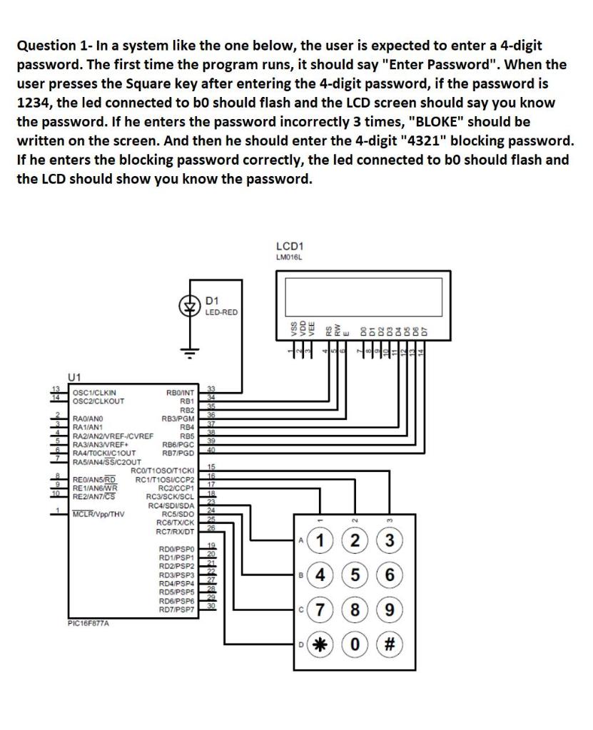 Question 1- In a system like the one below, the user