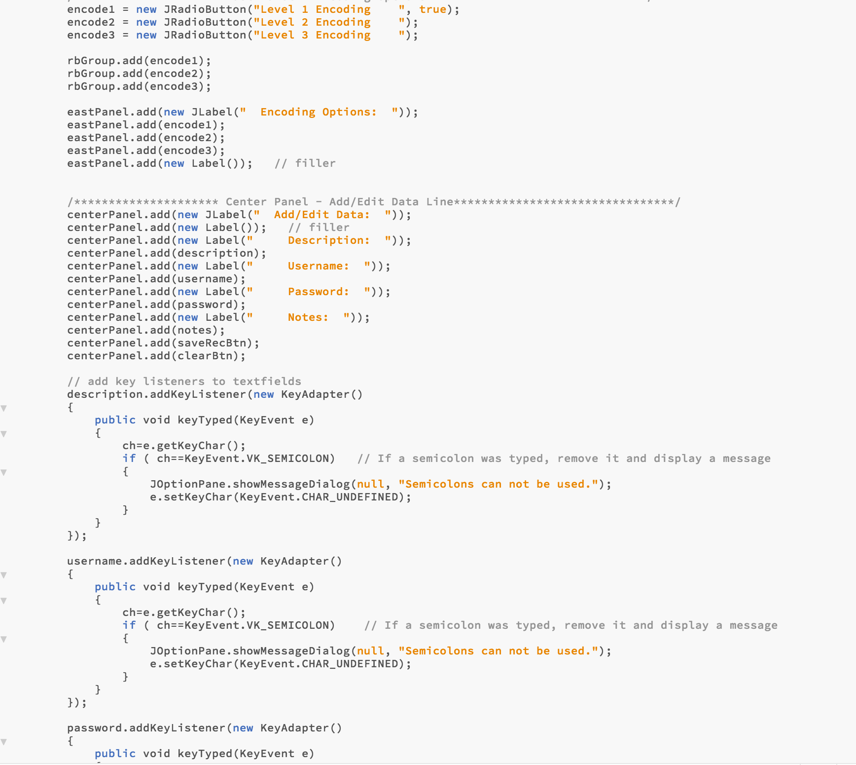 stored file(s) that contains your sensitive data. The form class will allow