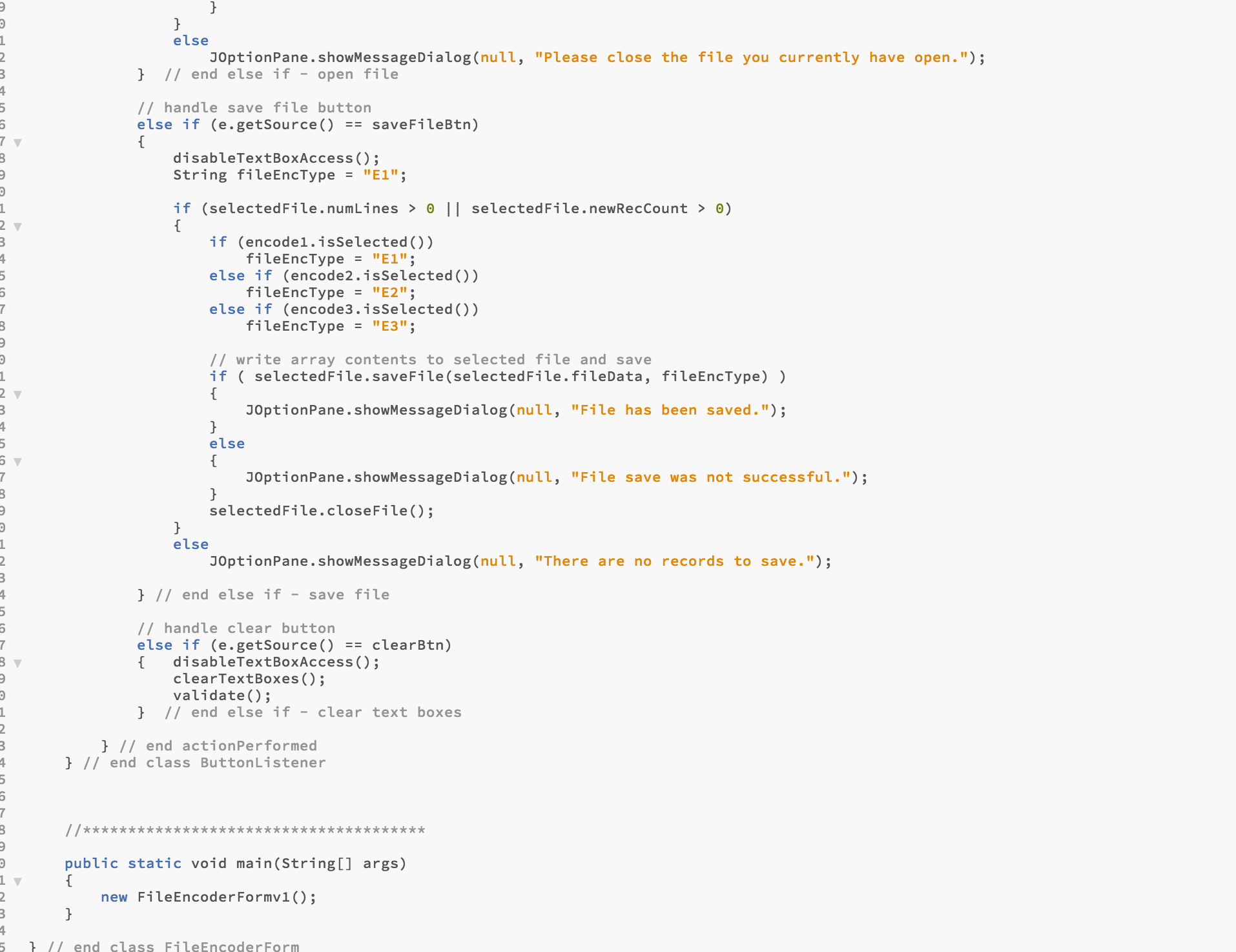 data Because the data stored in the file uses semicolons to delineate