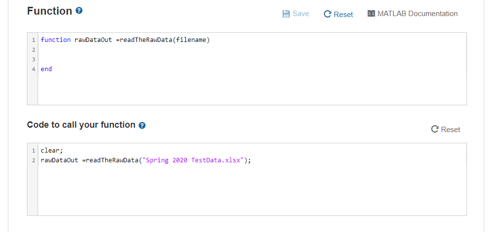 data. The data is given in Excel and in a format that