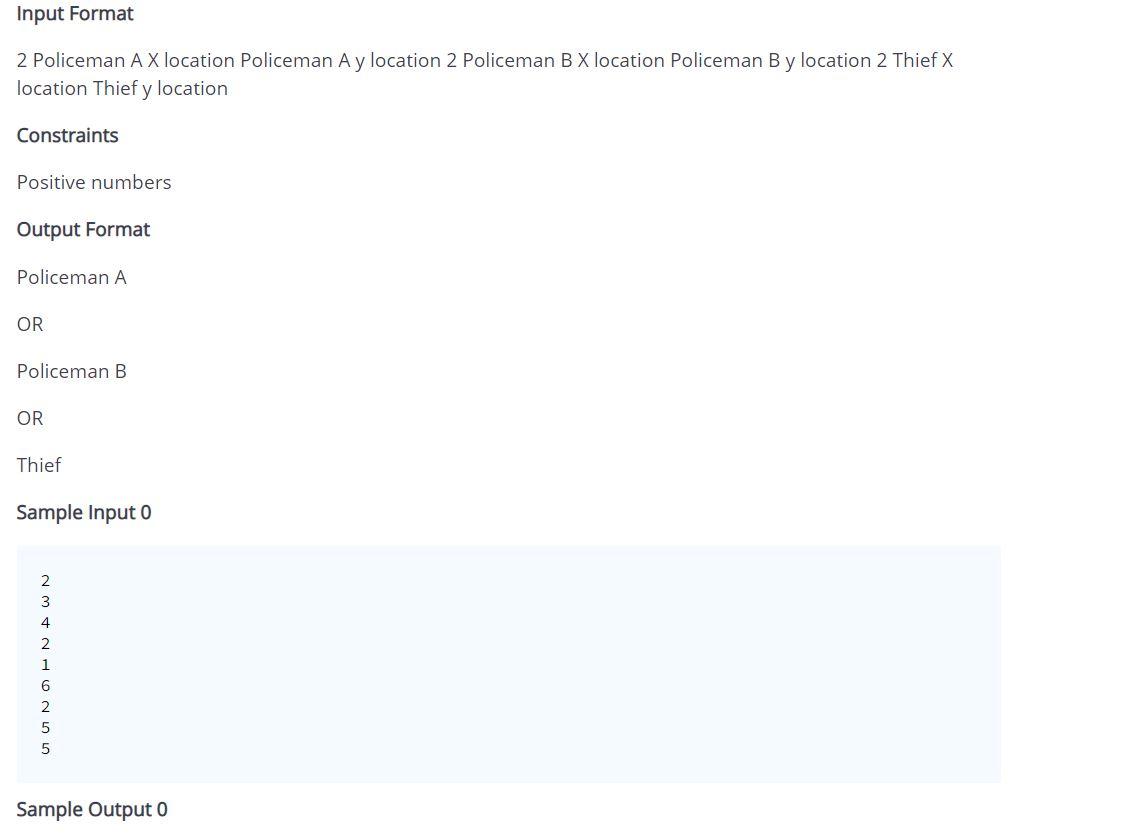 at random positions in a two dimensional grid. The thief broke into