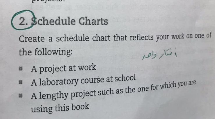  using excel app 2. $chedule Charts Create a schedule chart that