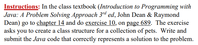 This is a homework assignment for a Java class. The second photo