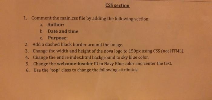 I need help making a style sheet (CSS) for my Html Page.
