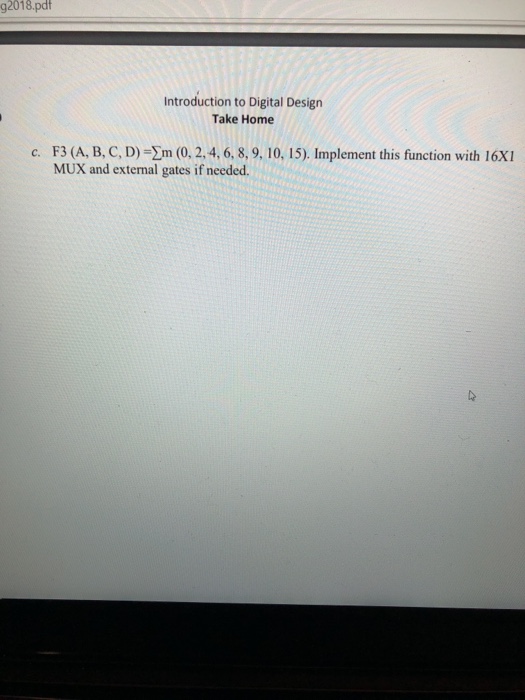 the combinational circuit using a Multiplexer and external gates pring2018.pdf 94 -09