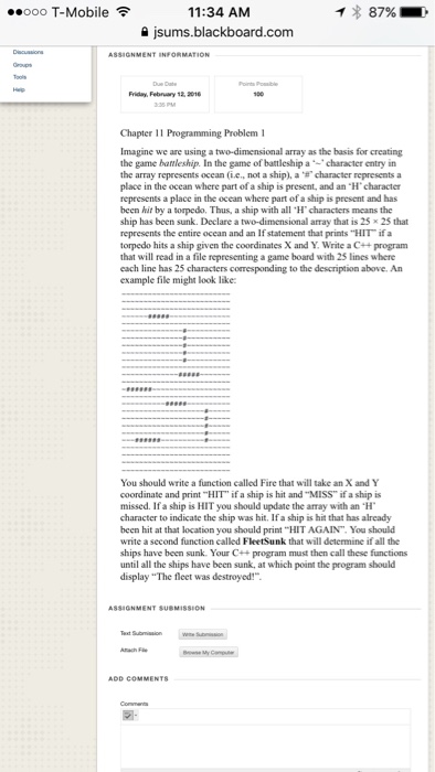  Imagine we are using a two-dimensional array at the basis for