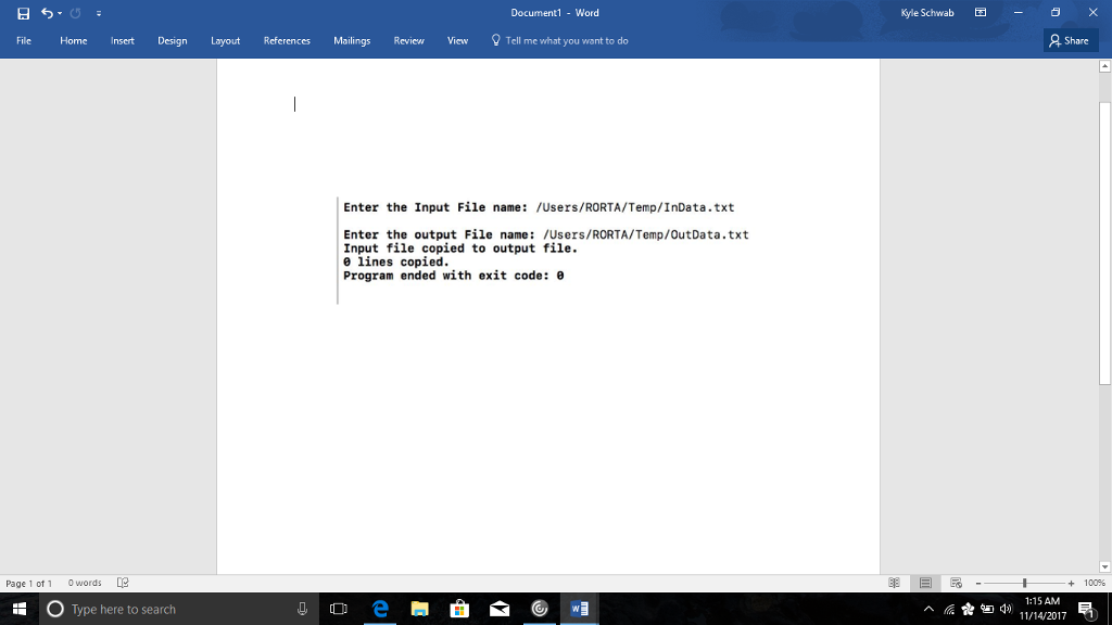 In C++ Rewrite (DO NOT COPY PASTE) the copy program shown below