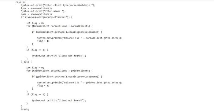 public void setName(String name) { this.name = name; public double getBalance (){