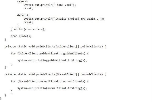 return balance; public void setBalance ( double balance) this.balance = balance; )