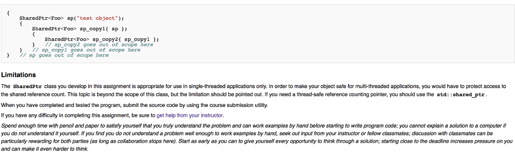 /** * @brief `Foo` will report to stdout whenever objects are *