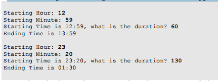 Write a C program that accepts three integers as input (hour, minute,
