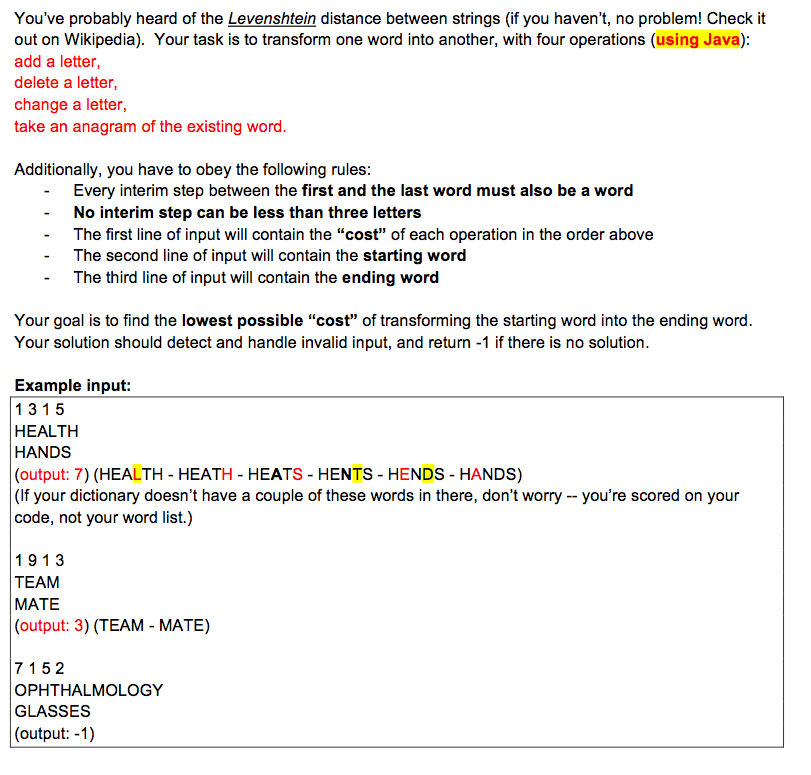 [Write a Java Program] This question is kind of like this Word