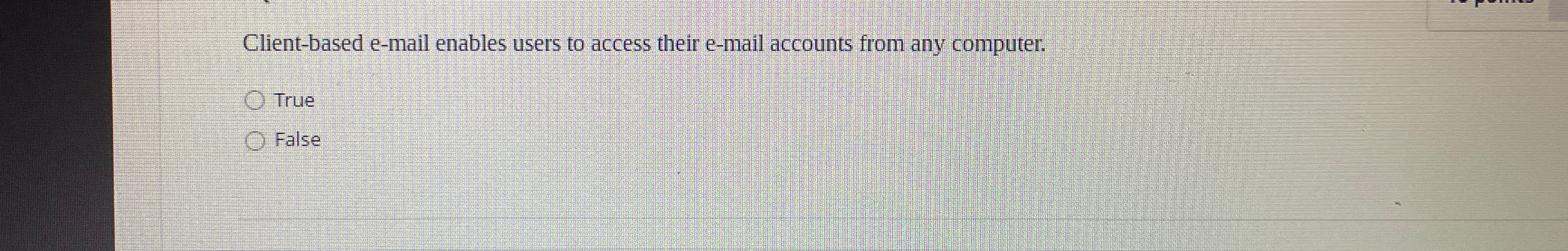  Client-based e-mail enables users to access their e-mail accounts from any