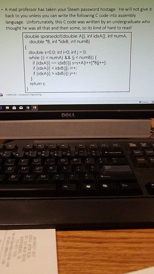  Please write this C code into assembly language. . A mad