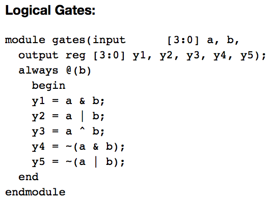 Each Verilog file has some error, explain the error and provide a