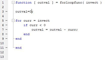 MatLab: Need help changing for loop to while loop function [ outval
