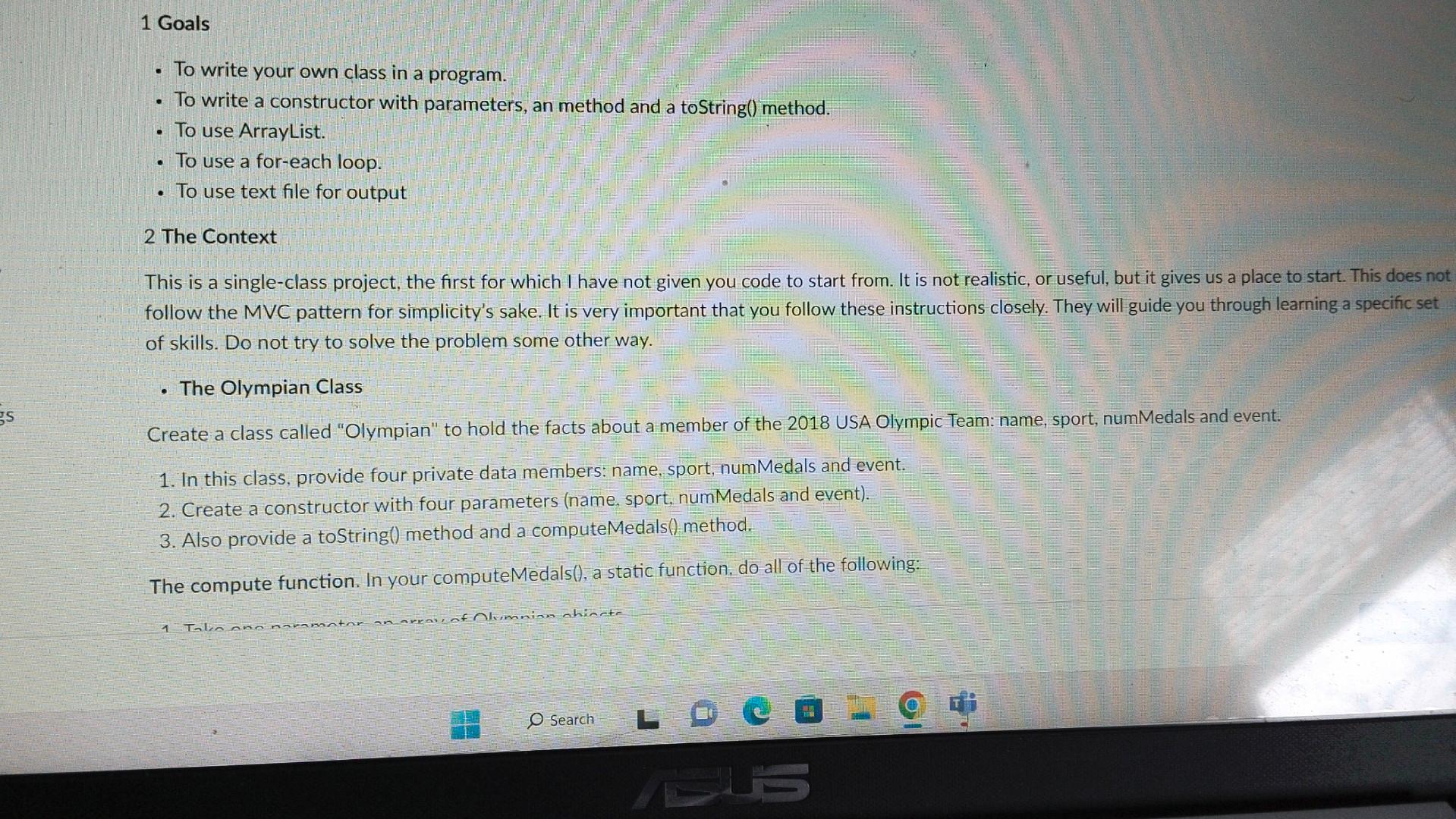 method. - To use Arraylist. - To use a for-each loop. -