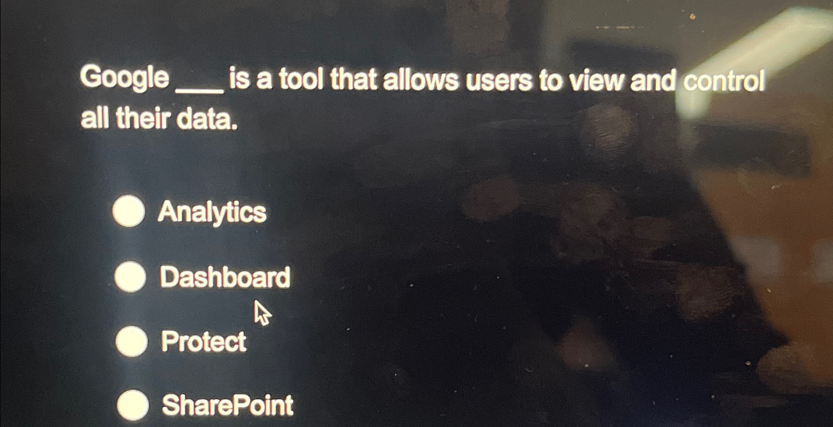  Google is a tool that allows users to view and control