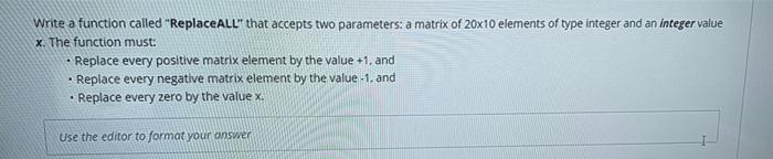 by c++ programing Write a function called "Replace ALL" that accepts two