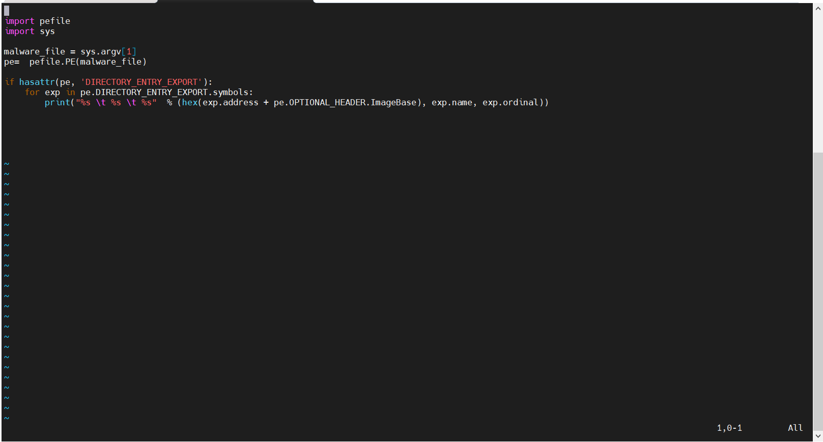address, it's a malware. # 2. If three or more export functions