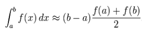 trapezoidal rule respectively (http://en.wikipedia.org/wiki/Numerical_integration). With the rectangle rule, if we wish to