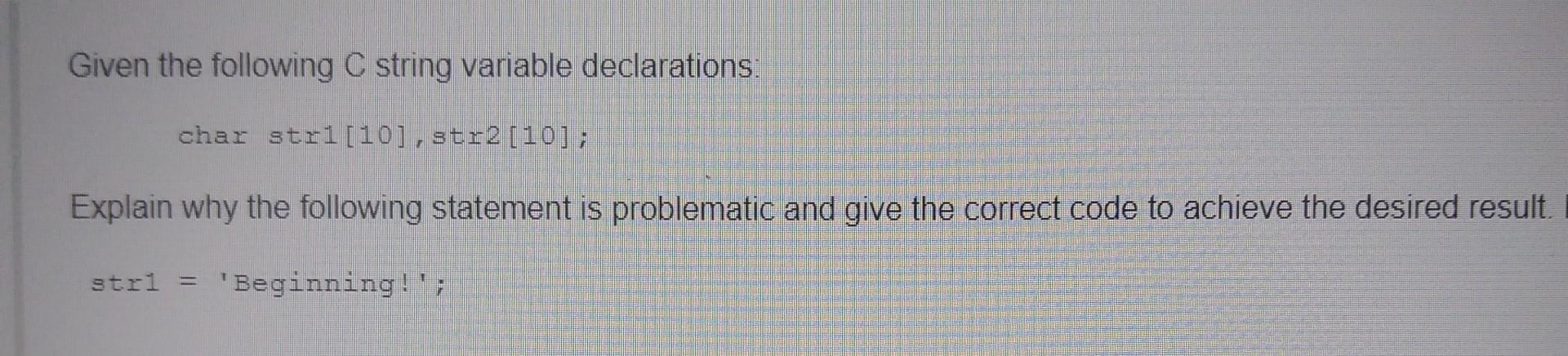 the statement to copy the first 5 characters in strl to str2: