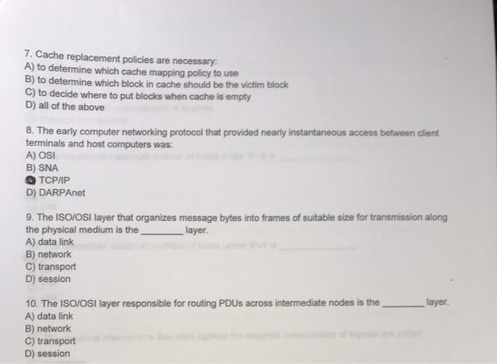  Cache replacement policies are necessary: to determine which cache mapping policy
