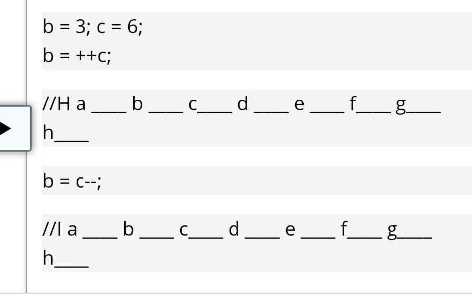 a = 1; b = 2; C = 5; d = 0;