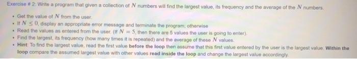  python Exercise # 2: Write a program that given a collection