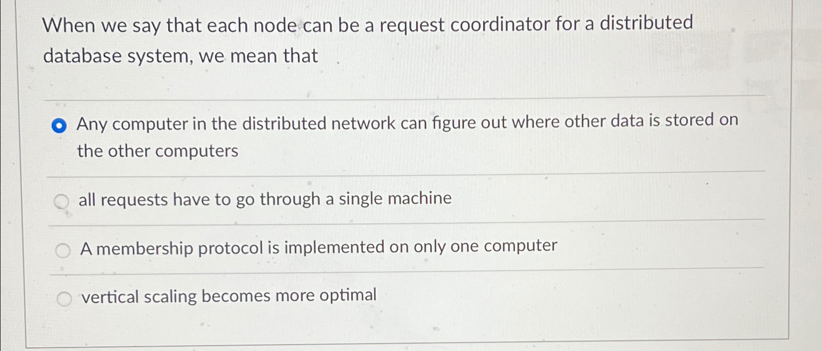  When we say that each node can be a request coordinator