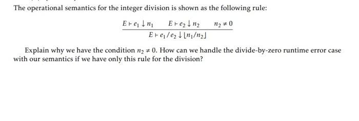 as follows: The language has simple arithmetic operations, equal comparison, and logical